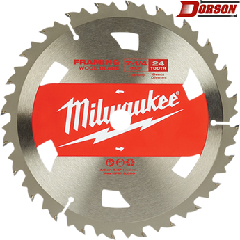 MILWAUKEE 7-1/4" 24T Basic Framer Circular Saw Blades Bulk 10